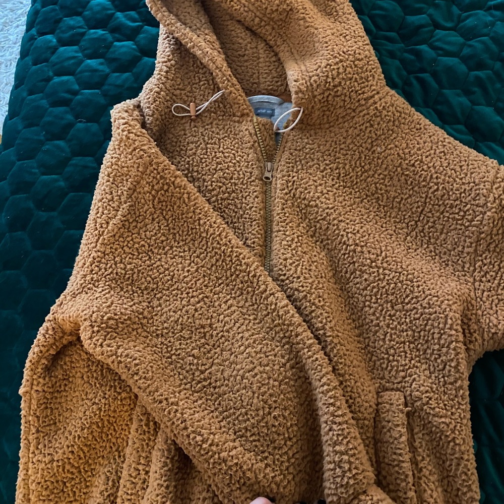 burnt orange fall wool jacket